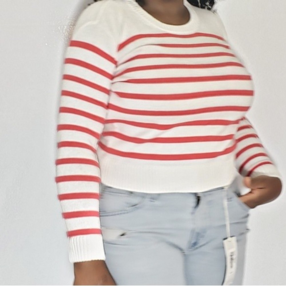 J.Crew Striped Crew Neck Long Sleeve Sweater Sz XXS - Picture 7 of 12